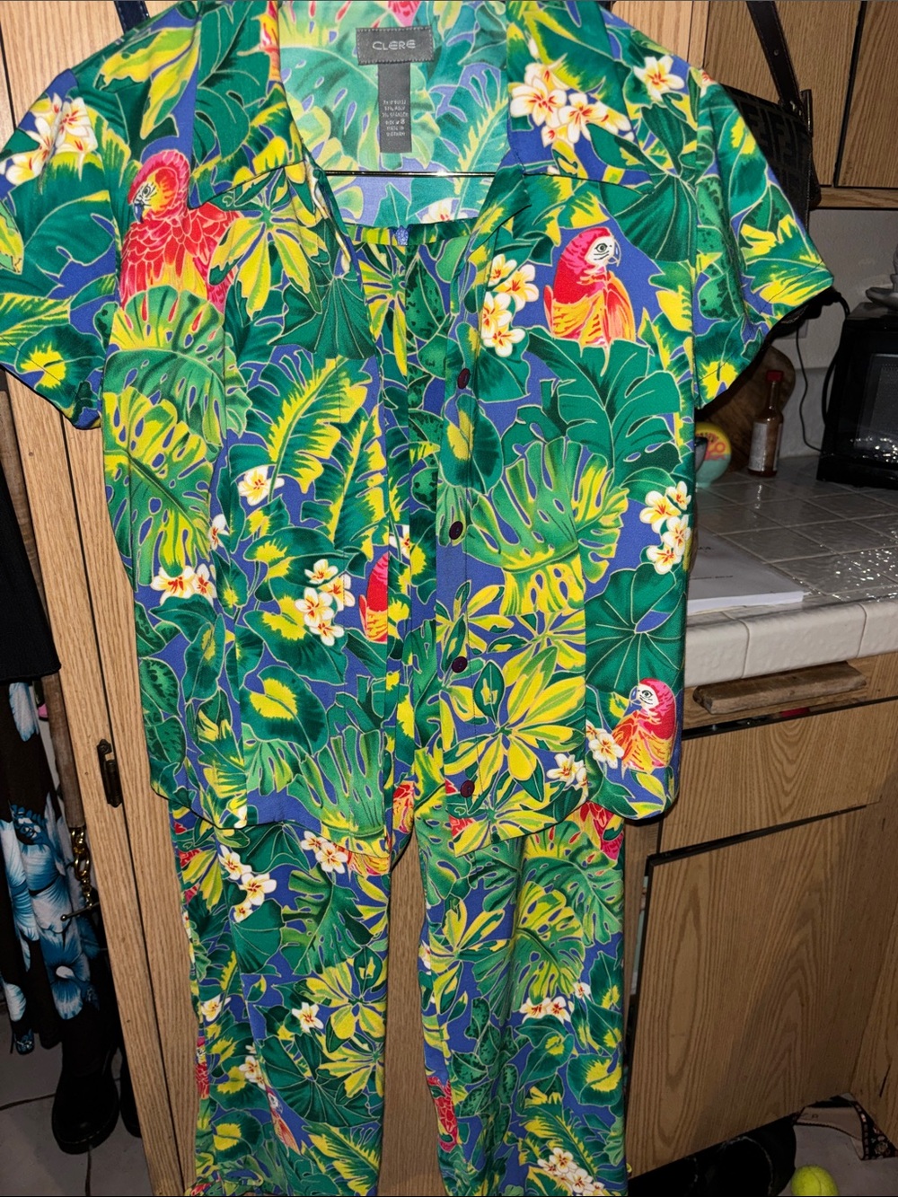 Tropical Print Two Piece